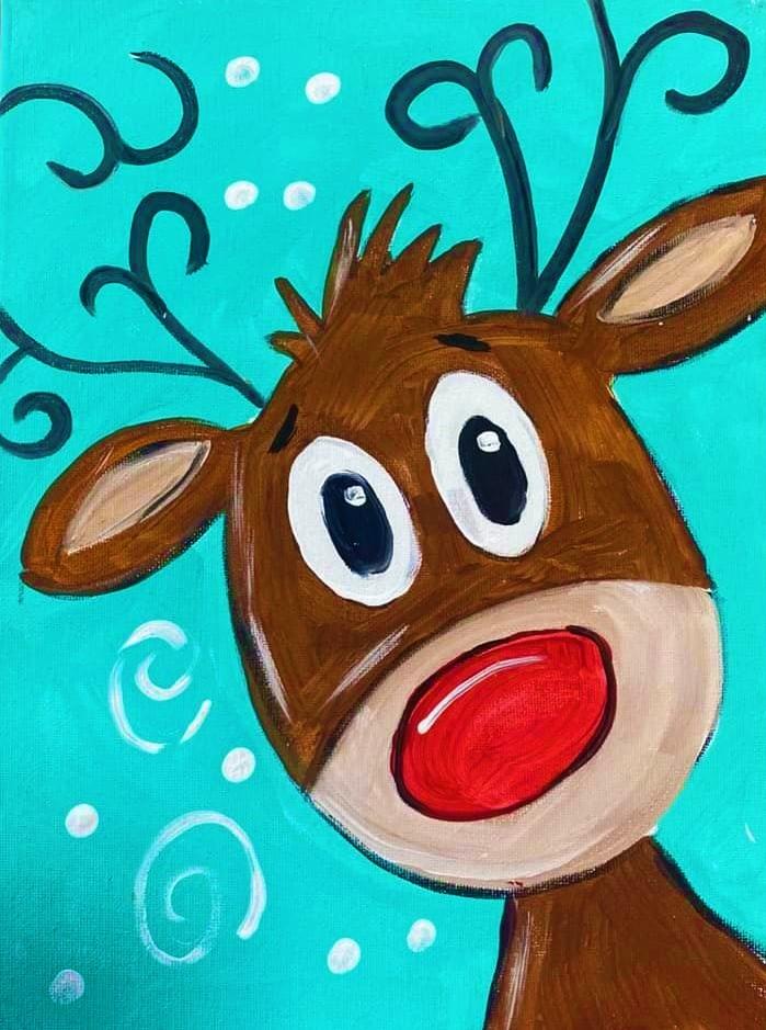 Jingle the Reindeer by Susan Turley | Corks and Strokes
